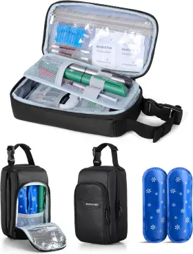Md05601 Marscamd Diabetes Travel Case With 2 Ice Packs Insulin Cooler Multiple