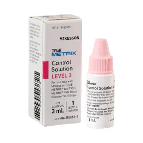 Mckesson True Metrix 612479197374 Glucose Control Solution 3 Ml-box Of 1