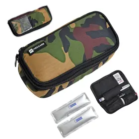 Medcase 704260287545 Diabetic Supplies Tavel Medicine Kit Insulated Insulin Travel Case Organizer