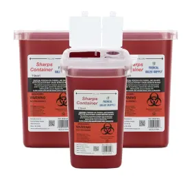 Mss1qts-po3 Medical Sales Supply 1 Quart Size Pack Of 3 Sharps Disposal Container - Approved For Home And