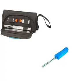 Medicool 036765989045 Pen Plus Insulin Carrying Case And Medi-clip Bundle Blk-mediclip