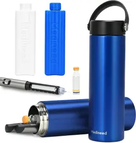 Medineed 313019639612 Insulin Cooler Travel Case Tsa Approved Portable Medication With Ice Pac