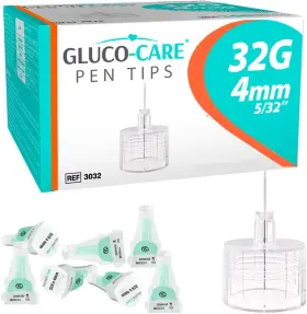Medivena 744759688262 Pen Tips 32g X 4mm Universal Fit 100/bx Comfortable Easy Twist-on And -off