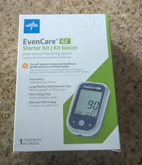 Medline 884389102407 New Evencare G2 Blood Glucose Diabetes Care Starter Kit