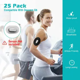 Medmax 313029441427 Cgm Patches For Dexcom G6 25-pack Sweat-resistant Waterproof Breathable #2