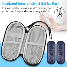 Medmax 680660657235 Insulin Cooler Travel Case With 2 Ice Packs - Portable Water Resistant Insula #2