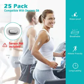 Medmax 705353380037 Cgm Patches For Dexcom G6 25-pack Sweat-resistant Waterproof Breathable Skin #2