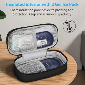 Thmab05eu Medmax Insulin Cooler Travel Case With 2 Ice Pack Water Resistant Insulated Diabeti #2