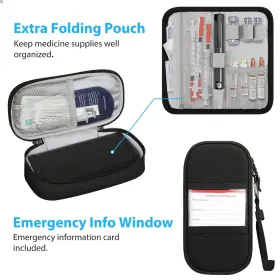Thmab05eu Medmax Insulin Cooler Travel Case With 2 Ice Pack Water Resistant Insulated Diabeti #3