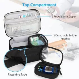 Thmab06eu Medmax Insulin Cooler Travel Case With 4 Ice Packs Double-layer Water Resistant Ins #2