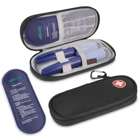 Thmab88eu Medmax Insulin Pen Cooler Travel Case With 2 Reusable Tsa Small Black