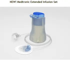 Medtronic 705244023048 Extended Infusion Set 9mm Cannula 23 Inch 1/bx