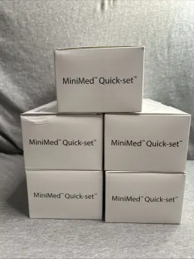 Mmt-387 Medtronic 5 Sealed Boxes Minimed Quick-set Tubing 6mm Mixed Misc Dates See Pics