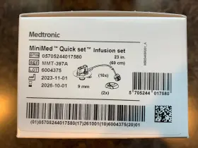 Mmt-397a Medtronic 2 Boxes- 10 Infusion Quickset 6mm43in Exp 10/01/26 New Sealed #2