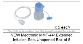 Mmt-441extended Medtronic Mmt-441 New Infusion Sets Unopened Box Of 5