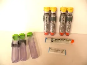 Ms-50000-l Meridian Medical Technology 5 New Epipen Auto-injector Trainers No Box Medicine Needle And 3 Clear Cases