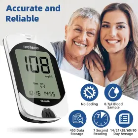 Td-4116 Metene 850009854001 Blood Glucose Monitor Kit 100 Glucometer Strips #3