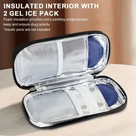 Metene 850063675291 Insulin Cooler Travel Case With 2 Biogel Ice Packs For Extende #2