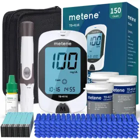 Td-4116-150 Metene Td-4116 Blood Glucose Monitor Kit 150 Glucometer Strips