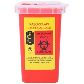 Ibiza30mxs344hyc10a0 Minkissy Blade Dispenser Case Razor Disposal 1 Count Pack Of Red