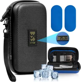 Moskeson 313024591554 24h Insulin Cooler Travel Case - Tsa Approved Medication Diabetic For Tra