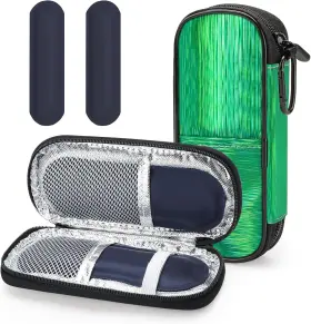 Mosla Bag01 Insulin Cooler Travel Case With 2 Reusable Ice Packs For Pen Porta