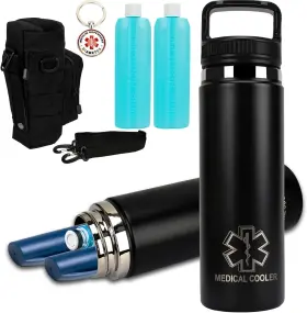 Mt Exespr 768795802000 Insulin Cooler Travel Case Tsa Approved 60h 7 Pens Medication