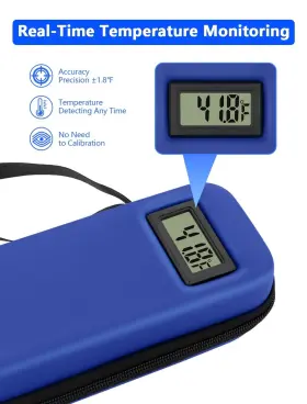 Hh0014ab Mviioe Insulin Cooler Travel Case Tsa Approved Medication For With ℉ #2