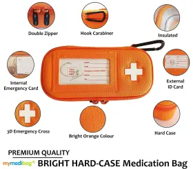 Fetegt626 Mymedibag Double Epipen Holder Hardcase Insulated Case Highly Visible And No #2
