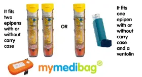 Fetegt626 Mymedibag Double Epipen Holder Hardcase Insulated Case Highly Visible And No #3