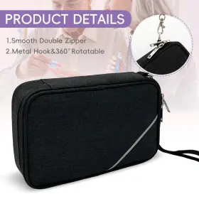 Gm01 Nenyx Nyx Bk Portable Diabetic Supplies Bag For Glucose Meter Medication And Other Diabet #3