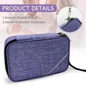 Gm01 Nenyx Nyx Pu Portable Diabetic Supplies Bag For Glucose Meter Medication And Other Diabet #3