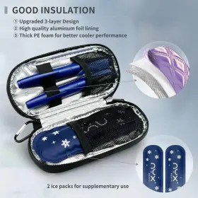 Nyx-ic2301 Nenyx Insulin Cooler Travel Case With 2 Tsa Approved Ice Packs For Pens And #2