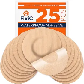 Neosales Corp 313115386328 Fixic Freestyle Adhesive Patch Good For Libre Enlite Guardian Sensor - 25pcs