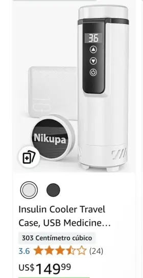 B0d841gdcs Nikupa Insulin Cooler Travel Case Usb Medecine For Tsa Approved