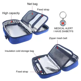 Nooneast 726972337493 Insulin Cooler Travel Case Diabetic Medication Bag Diabetes Organize M #3