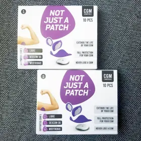 Not Just A Patch 050967738867 Cgm Over Patches Purple Small 10ct X2 Dexcom Libre Medtronic