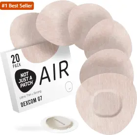 Not Just A Patch 313115844897 Air Dexcom G7 Adhesive Patches 20 Pack - Stelo Cgm And G