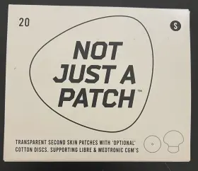 Not Just A Patch 369998429424 Transparent Suporting Dexcom Cgm G6 Adhesive Patches 20ct. - S