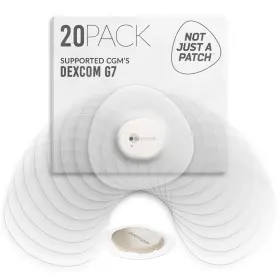 Dexg7cl Not Just A Patch Dexcom G7 Cgm Patches Adhesive Cover Clear 20 Pack
