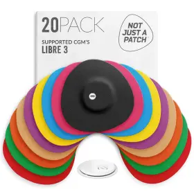 Fsl3xx Not Just A Patch Libre 3 Cgm Patches Adhesive Sensor Covers Milticolor 20 Pack