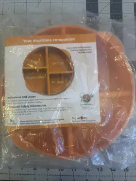 0112-00007183-1 Novolog Mealtime Companion Plate With Information Book Never Used