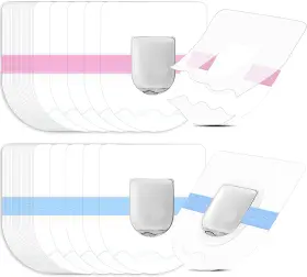 Nuanchu 313098416487 48 Pieces Shower Waterproof Patch Compatible With Omnipod Adhesive Patches Trans