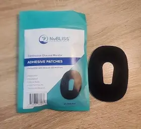 Nubliss 850038237073 Dexcom G6 Adhesive 25 Patch Water/sweat Proof Hypoallergenic Black Color #2
