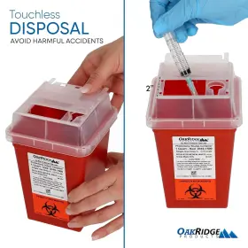Amz3pk-fba Oakridge Products Sharps Container For Home Use And Professional 1 Quart #3