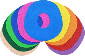 Obuzoo 744110662443 20 Pack Waterproof Flexible Overpatches With Hole Multi-color