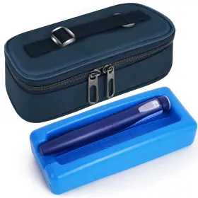 Olaismln 768399965613 Upgraded Insulin Cooler Travel Case Diabetic Bag For Pens Ne