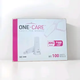 1224021 One Care 600 Pieces/pack Safety Pen Tips 30g X 5mm Compatible With Most