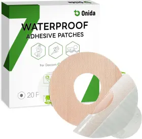 Onida 445040080040 Adhesive Patches 20pcs For Dexcom G7 And Stelo Cgm Pre-cut Waterproof Covers