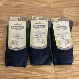 B1050 Orthofeet A1050 3 Pair Biosoft Diabetic Socks Model Xl Men S 12-15 New